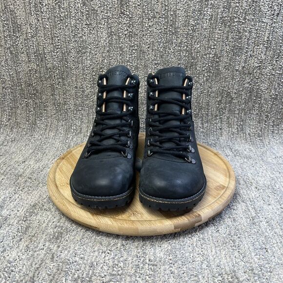 NEW Birkenstock Jackson Black Nubuck Leather Boots Women Size 37 US 6 Narrow Fit - Picture 2 of 9